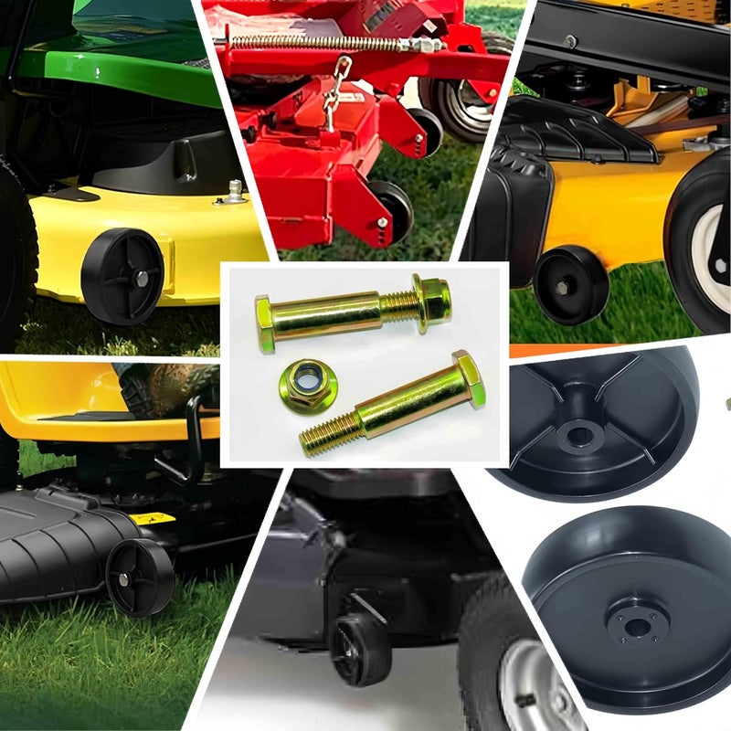 Metalsuberg طقم براغي كتف وعقدة قفل مزودة بحواف 4 قطع تناسب 1/2 بوصة وجرارات جز العشب 734-0973 738-0373 938-0373 504-01041، كاب كاديت LT1018، LT1042، LT1045 - Image 2